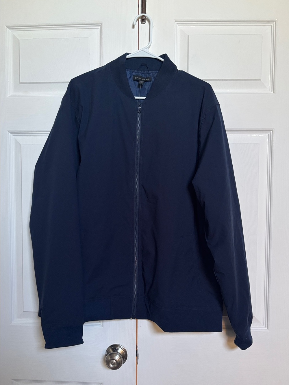 Banana Republic Men’s Bomber Jacket XL Navy Full Zip Lightweight NWT